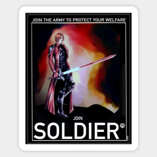 Genesis Rhapsodos poster SOLDIER Sticker